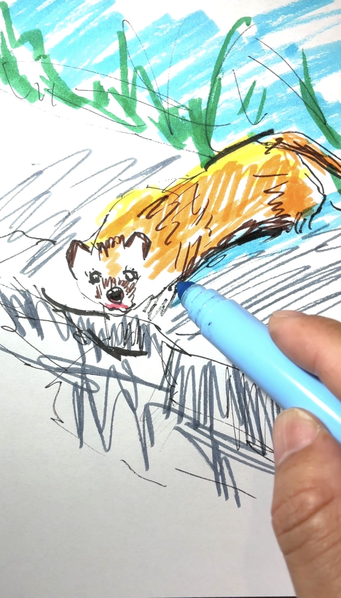 Drawing Hisamon artwork