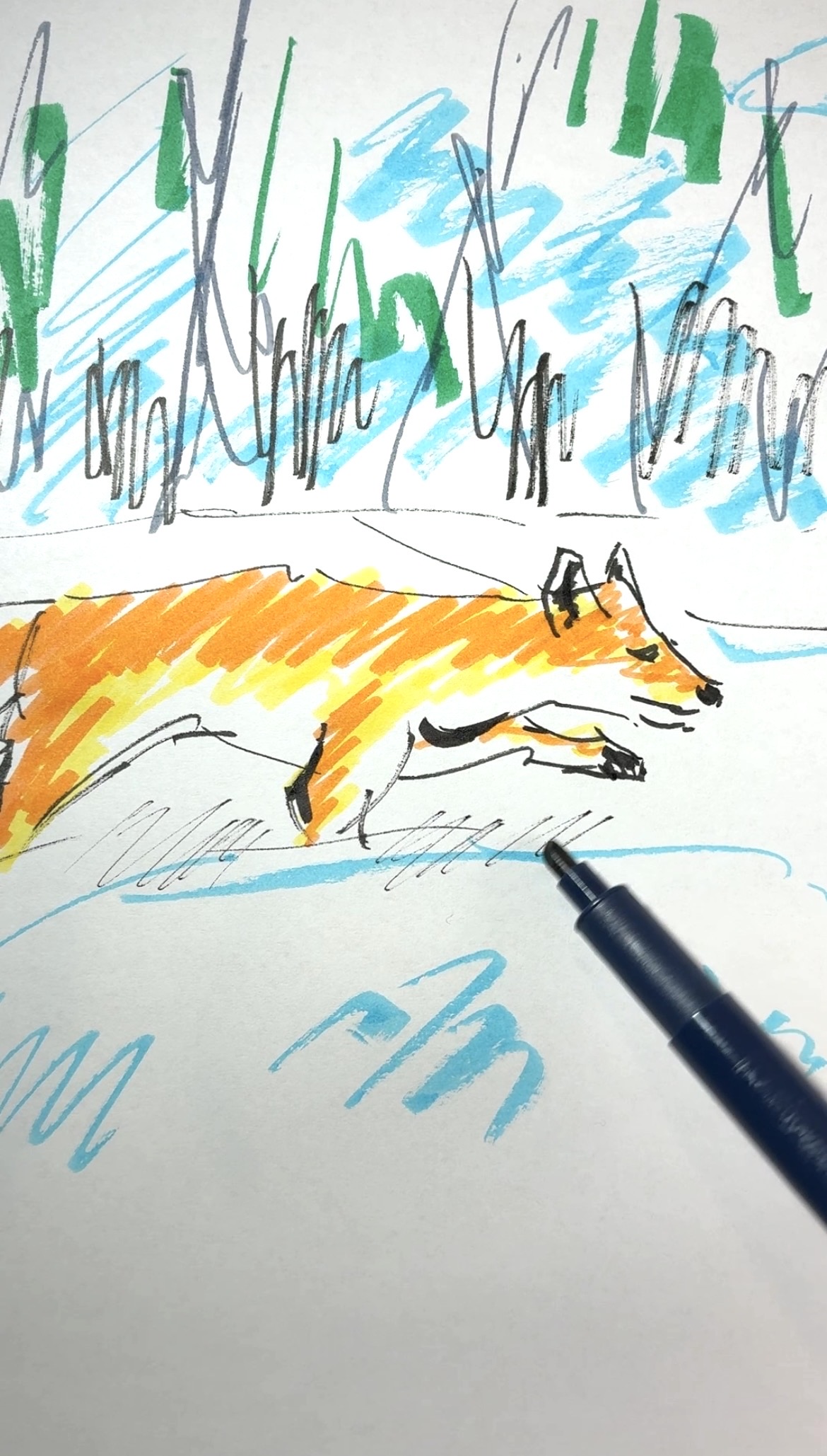 Drawing Hisamon artwork