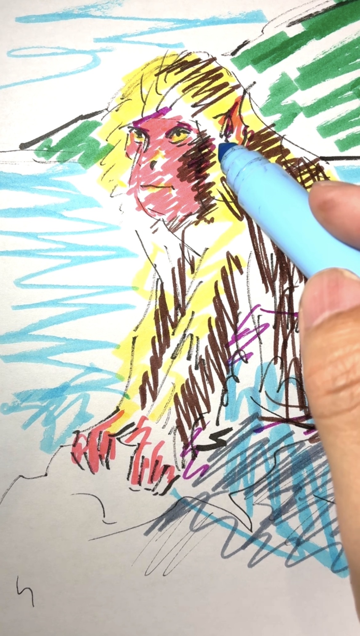 Drawing Hisamon artwork