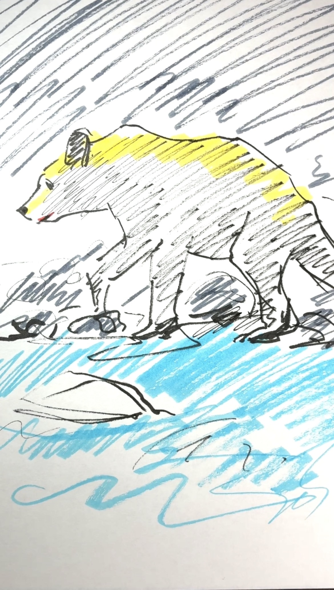 Drawing Hisamon artwork