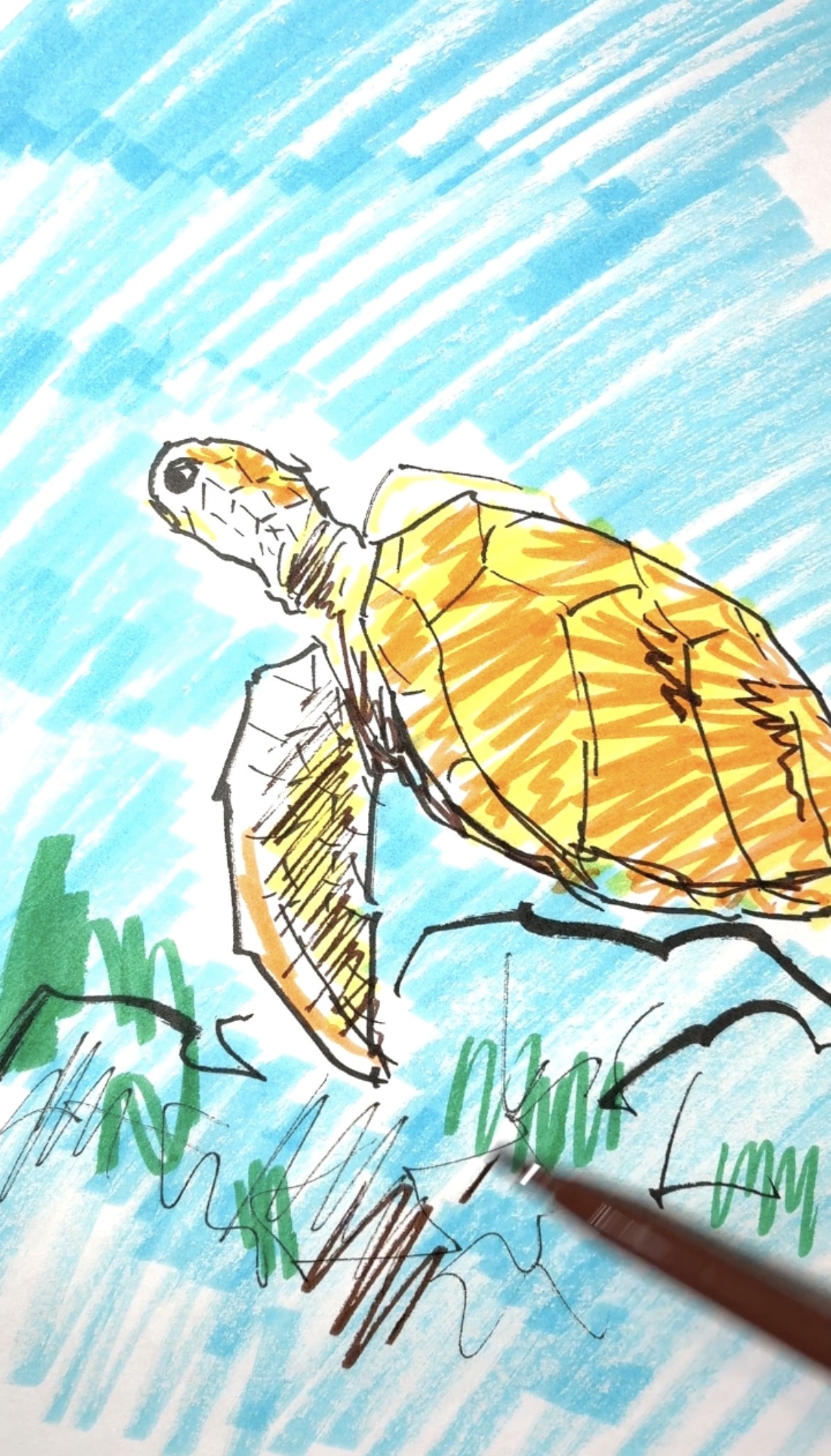 Drawing Hisamon artwork