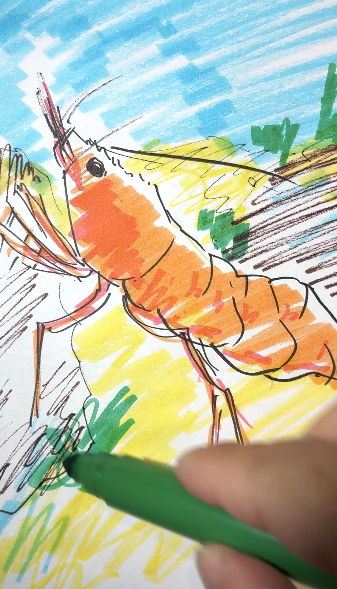 Drawing Hisamon artwork